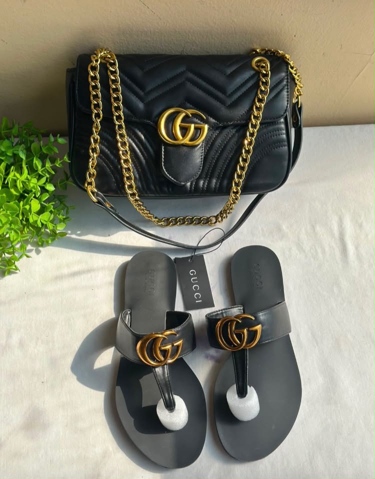 Gucci Bag + Gucci Sandals (Combo)