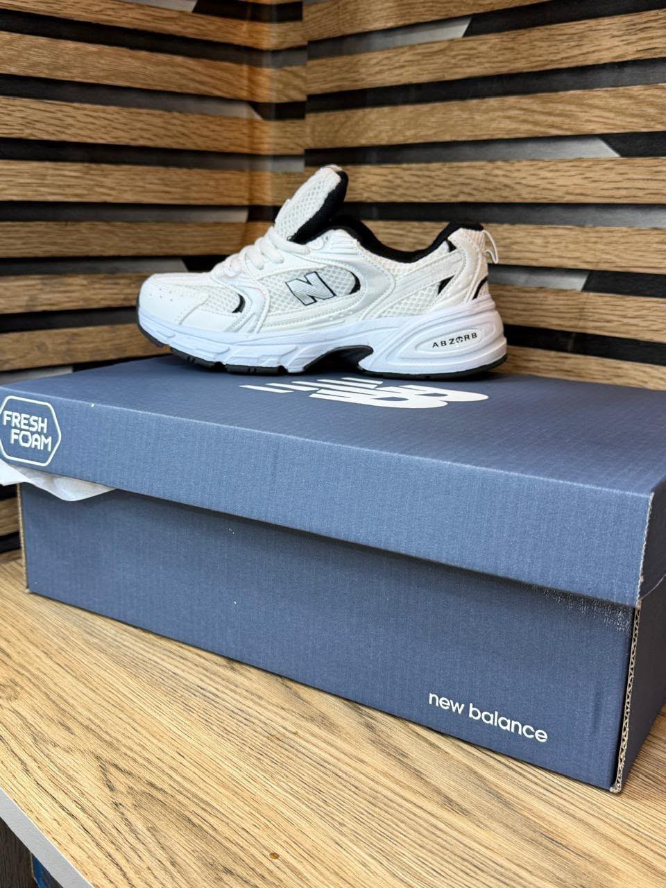 New Balance 530 Kids - White Black
