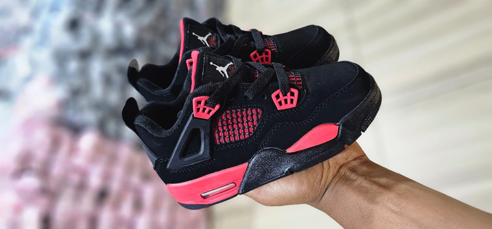 Jordan 4 Kids - Red Black