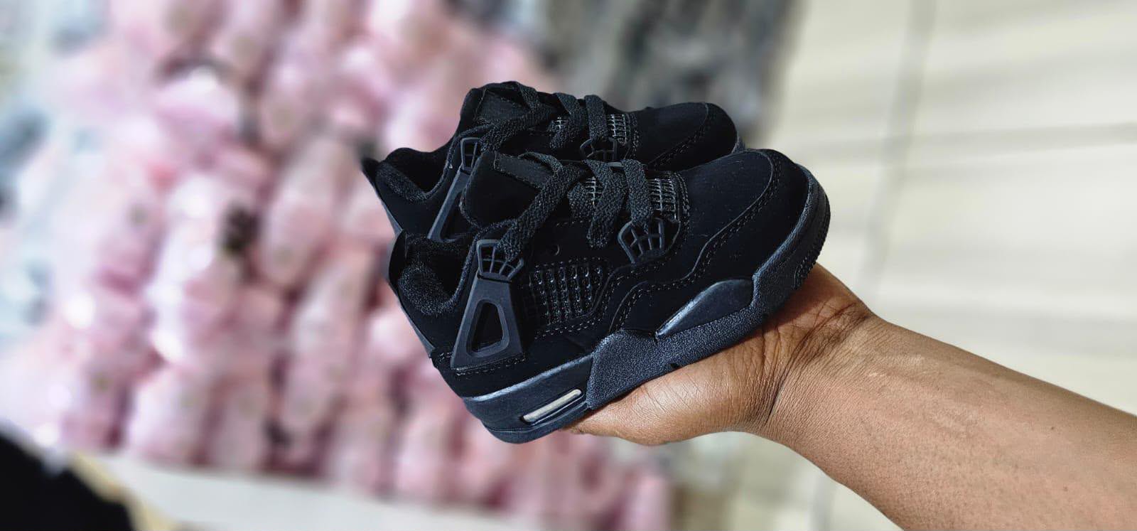 Jordan 4 Kids - Black