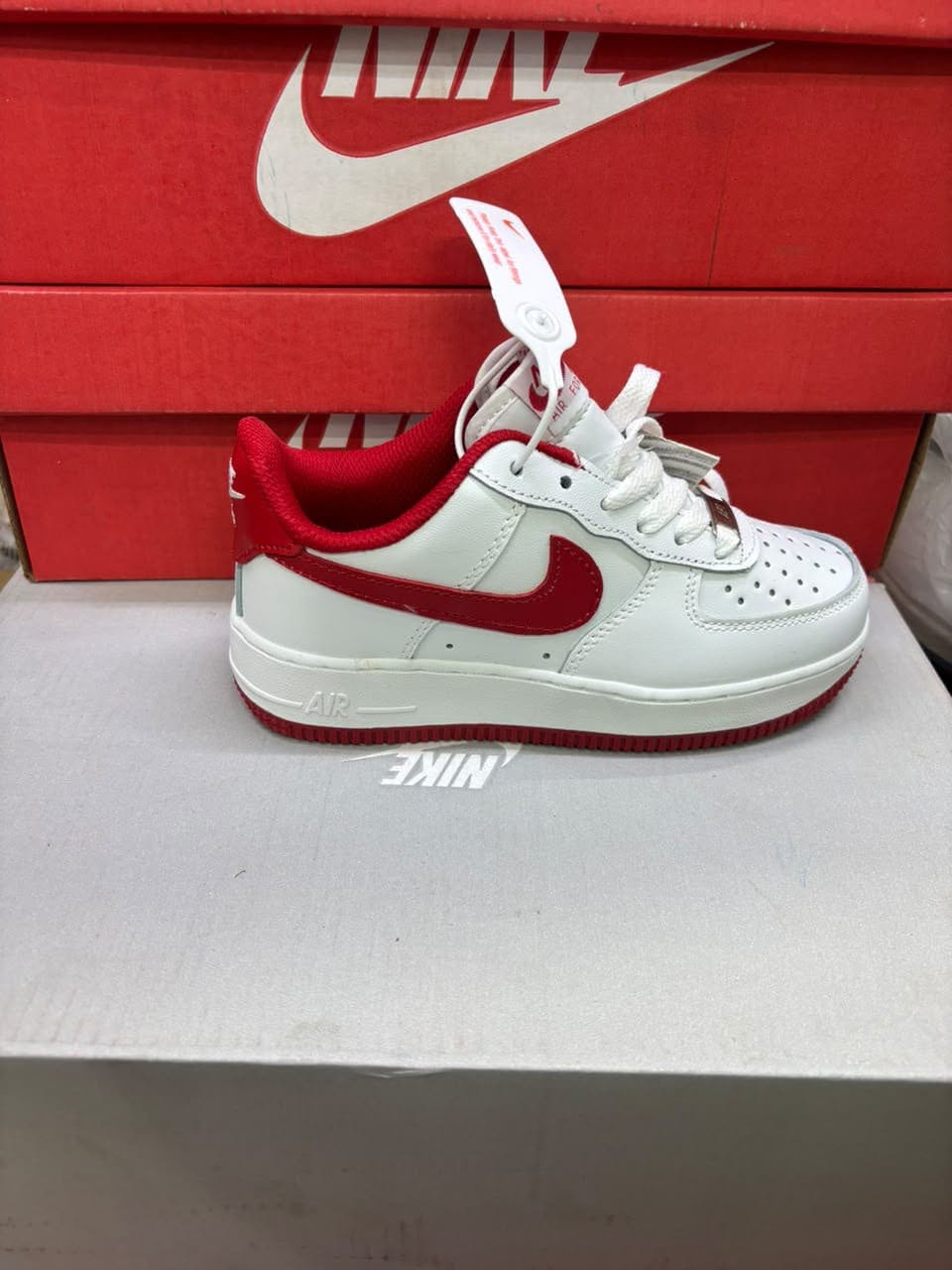 Nike Air Force 1 Kids - White Red