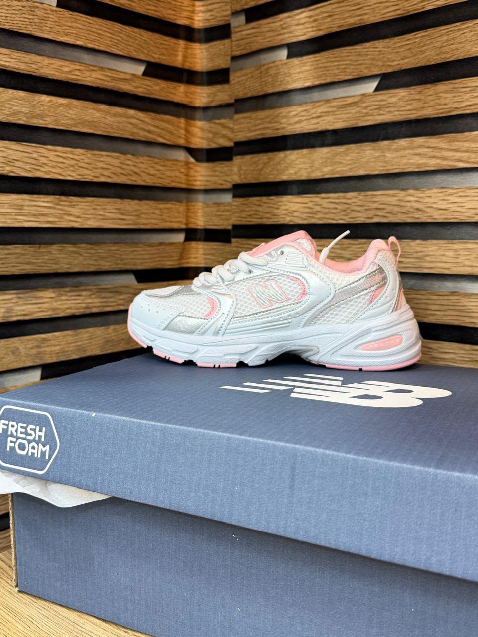 New Balance 530 Kids - White Pink