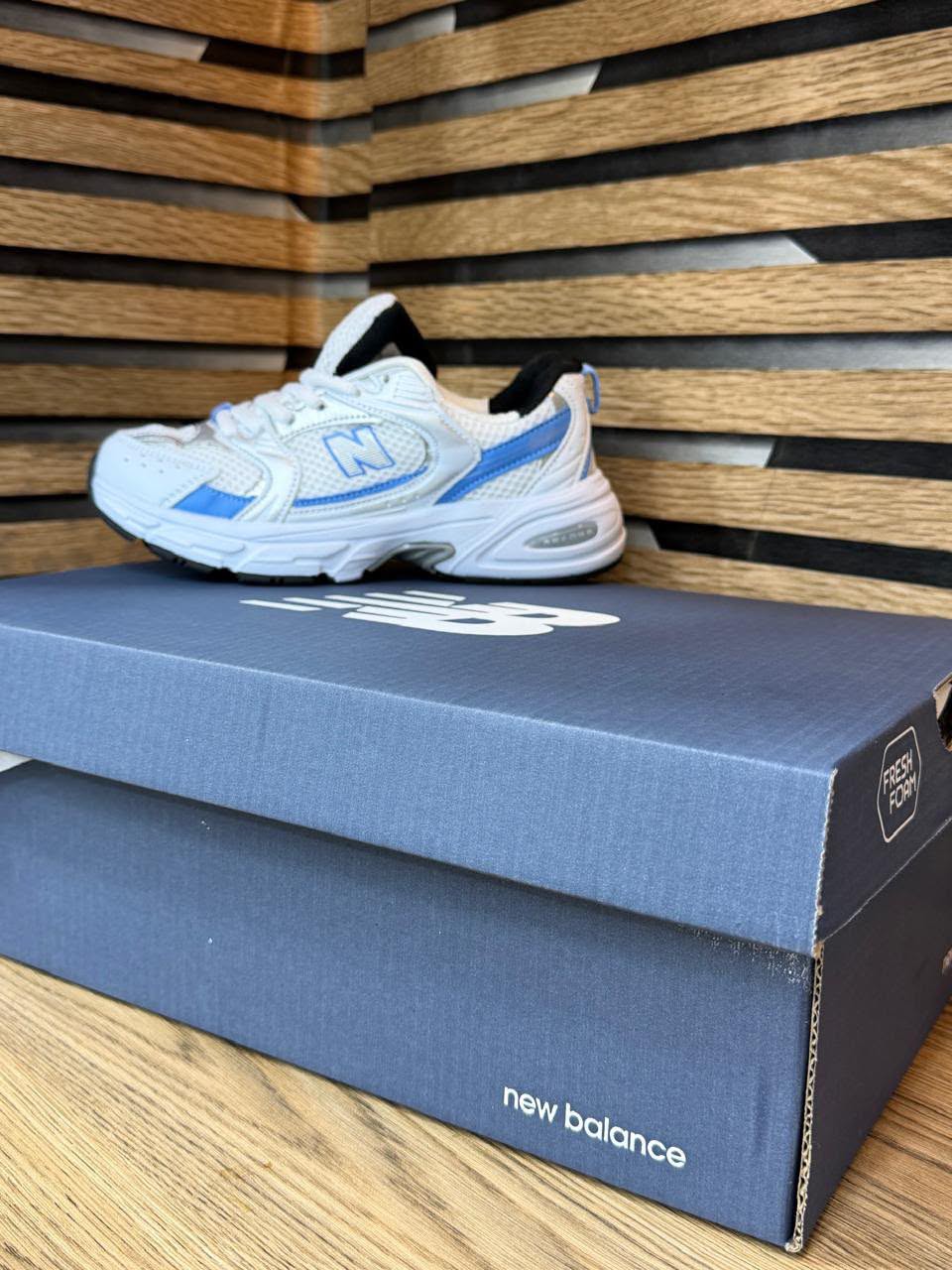 New Balance 530 Kids - White Blue