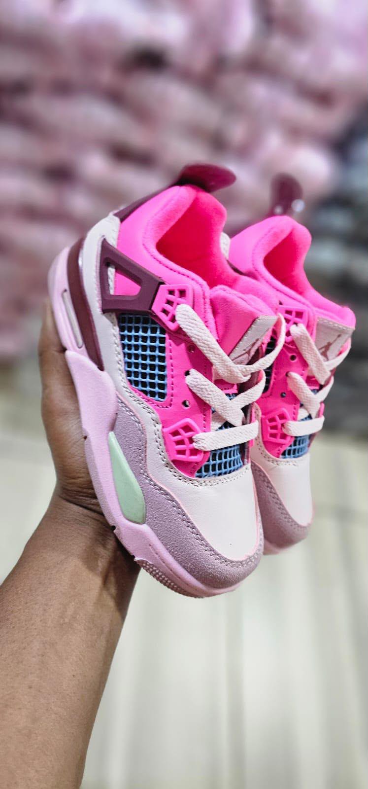 Jordan 4 Kids - Pink Orchid