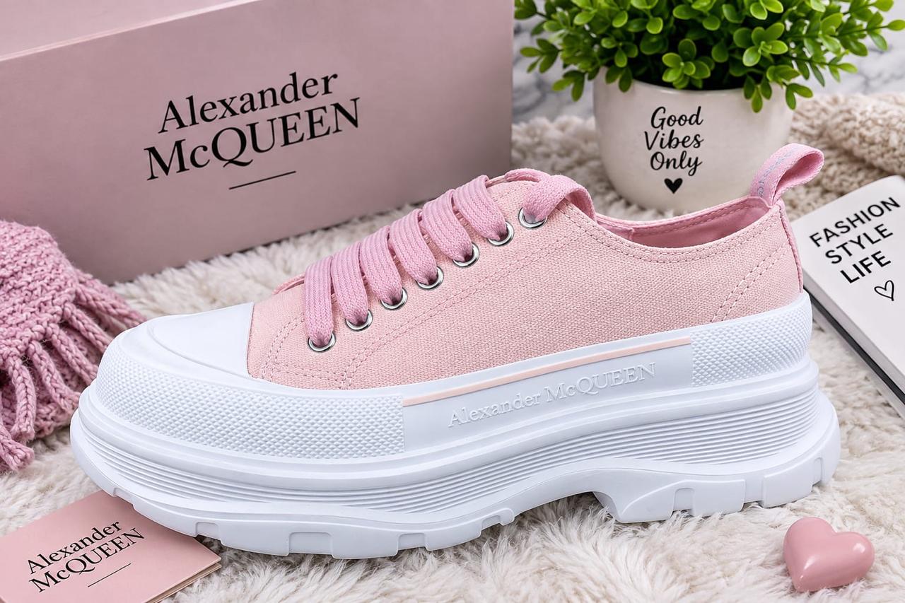 Alexander McQueen Tread Slick - Magnolia Pink White Sole
