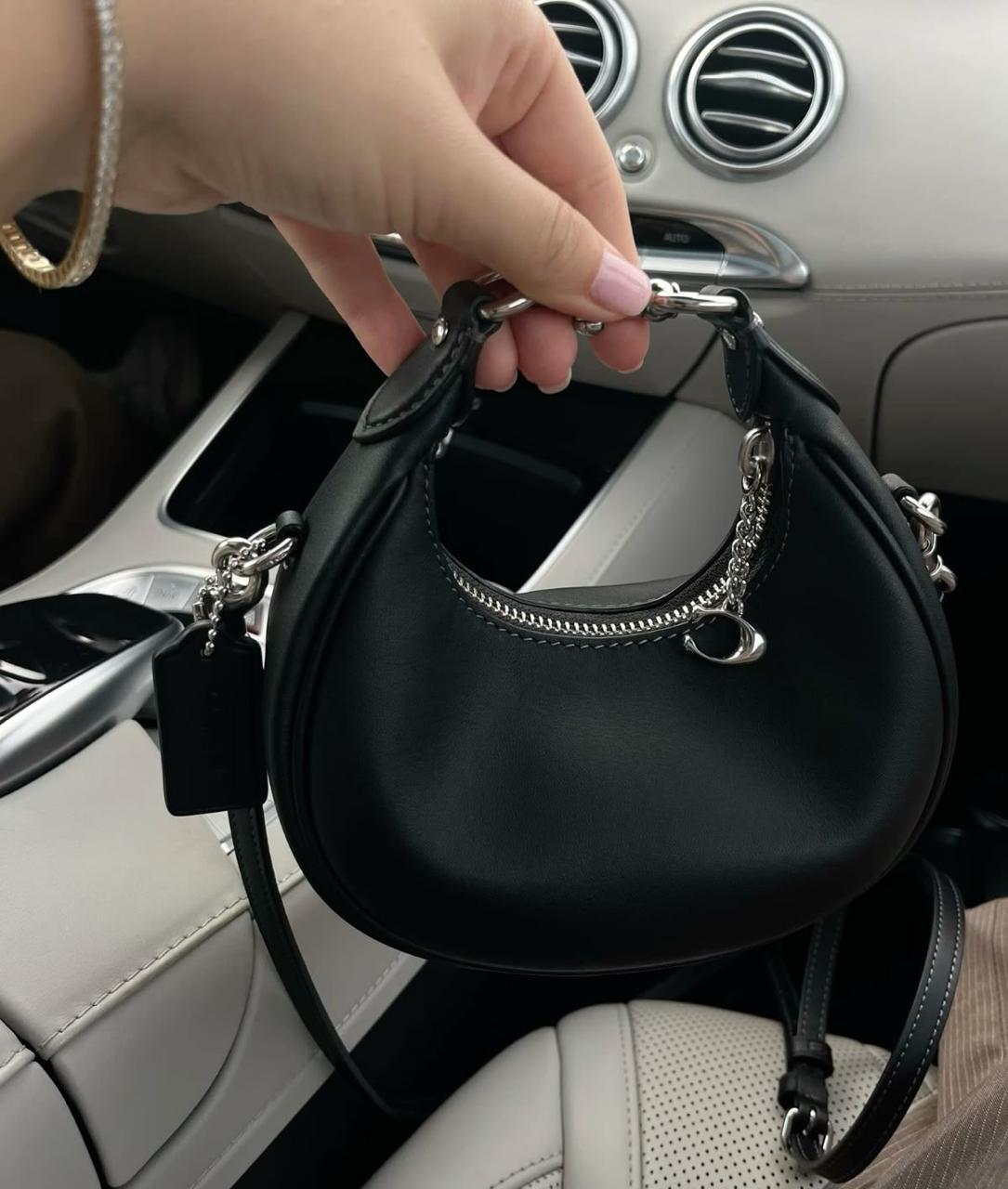 Coach Ergo Bag - Black Silver Hardware