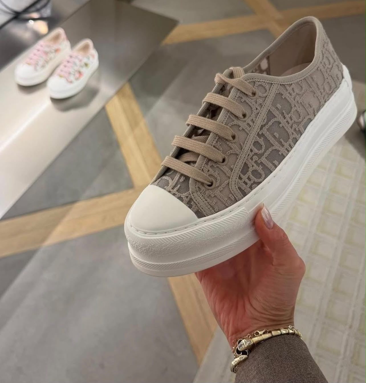 Dior Walk N Dior Sneaker - Tan Oblique